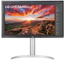 Slika izdelka: Monitor LG 68,6 cm (27,0") 27UP850K-W  3840x2160 IPS 5ms HDMI 2xHDMI DisplayPort USB-C 90W 2xUSB3.0 Pivot Zvočniki 2x5W  DCI-P3-95% HDR400