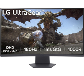 Slika izdelka: Monitor LG 80 cm (31,5") 32GS60QC-B 2560x1440 Curved Gaming 180Hz VA 1ms 2xHDMI DisplayPort  sRGB99% FreeSync HDR10 UltraGear