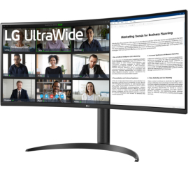 Slika izdelka: Monitor LG 86,4 cm (34,0") 34WR55QK-B 3440x1440 Curved 100Hz VA 5ms 2xHDMI DisplayPort USB-C 65W 2xUSB3.0 HAS  sRGB99% HDR10