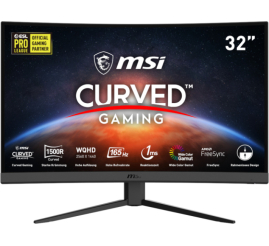 Slika izdelka: Monitor MSI 80 cm (31,5") G32CQ4 2560x1440 Curved Gaming 165Hz VA 1ms 2xHDMI DisplayPort  FreeSync Premium Optix črna