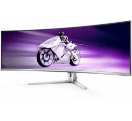 Slika izdelka: Monitor Philips 124,5 cm (49,0") 49M2C8900L 5120x1440 Curved Gaming 144Hz QD-OLED 0,03ms 2xHDMI DisplayPort USB-C 90W 4xUSB3.2 HAS Zvočniki 4x7,5W  DCI-P3-99% FreeSync Premium PRO KVM HDR400