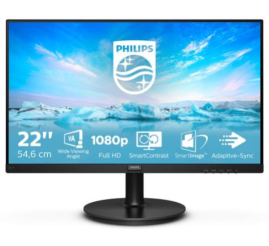 Slika izdelka: Monitor Philips 54,6 cm (21,5") 221V8/00 1920x1080 VA 4ms VGA HDMI