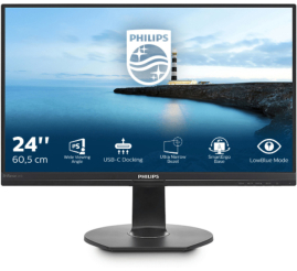 Slika izdelka: Monitor Philips 60,5 cm (23,8") 241B7QUPBEB 1920x1080 IPS 5ms VGA HDMI DisplayPort 2xUSB3.0 Pivot Zvočniki  sRGB RJ45