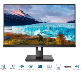 Slika izdelka: Monitor Philips 68,6 cm (27,0") 272S1AE 1920x1080 75Hz IPS 4ms VGA DVI HDMI DisplayPort Pivot Zvočniki  3H sRGB102% E-Line