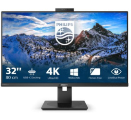 Slika izdelka: Monitor Philips 80 cm (31,5") 329P1H 3840x2160 konferenca IPS 4ms 2xHDMI DisplayPort USB-C 90W 4xUSB3.2 Pivot Kamera Zvočniki 2x5W  3H sRGB128% RJ45 P-Line
