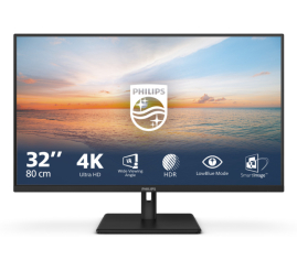 Slika izdelka: Monitor Philips 80 cm (31,5") 32E1N1800LA 3840x2160 VA 4ms 2xHDMI DisplayPort Zvočniki  3H DCI-P3-81% AdaptiveSync HDR10 1000-Series