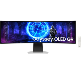 Slika izdelka: Monitor Samsung 124,5 cm (49,0") S49DG950SU 5120x1440 Curved Gaming Tizen 240Hz OLED 0,03ms HDMI DisplayPort USB-C 2xUSB-C-Out HAS Zvočniki 2x5W  DCI-P3-99% FreeSync Premium PRO BT WiFi HDR10+