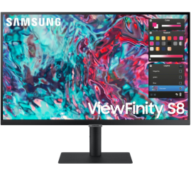 Slika izdelka: Monitor Samsung 68,6 cm (27,0") S27B800TGU 3840x2160 IPS 5ms HDMI 2xThunderbolt4 90W 3xUSB3.0 Pivot  sRGB99% RJ45 HDR10 ViewFinity S8