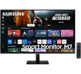 Slika izdelka: Monitor Samsung 80 cm (31,5") S32DM702UU 3840x2160 Smart TV Tizen VA 4ms 2x HDMI USB-C 65W 2xUSB2.0 Zvočniki 2x5W  NTSC72% 2xUSB2.0 BT WiFi HDR10 Smart M7 črna