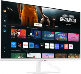 Slika izdelka: Monitor Samsung 80 cm (31,5") S32DM703UU 3840x2160 Smart TV Tizen VA 4ms 2xHDMI USB-C 65W 2xUSB2.0 Zvočniki 2x5W  NTSC72% BT WiFi HDR10 OdysseyM7 bela
