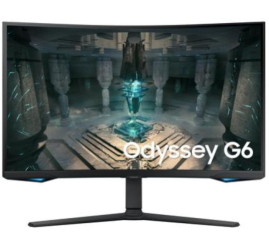 Slika izdelka: Monitor Samsung 81,3 cm (32,0") S32BG650EU 2560x1440 Curved Gaming Tizen 240Hz VA 1ms 2xHDMI DisplayPort 2xUSB3.0 Pivot Zvočniki  DCI-P3-95% FreeSync Premium PRO BT WiFi RJ45 HDR600 OdysseyG6 črna
