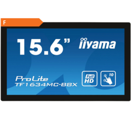 Slika izdelka: Monitor touch Iiyama 39,6 cm (15,6") TF1634MC-B8X 1920x1080 POS IPS 25ms VGA HDMI DisplayPort USB OpenFrame  7H ProLite