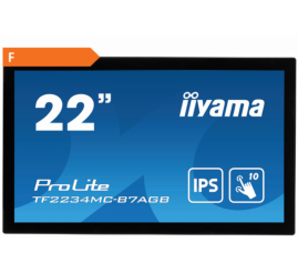 Slika izdelka: Monitor touch Iiyama 54,6 cm (21,5") TF2234MC-B7AGB 1920x1080 POS IPS 8ms VGA HDMI DisplayPort USB2.0  6H ProLite 10-point multi-touch open-frame