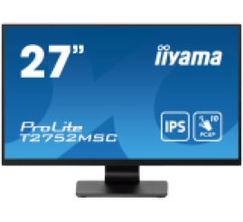 Slika izdelka: Monitor touch Iiyama 68,6 cm (27,0") T2752MSC-B1 1920x1080 POS IPS 5ms HDMI DisplayPort 2xUSB3.2 Zvočniki  7H ProLite