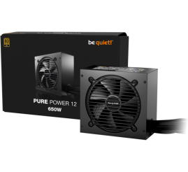 Slika izdelka: Napajalnik - 650W be quiet! Pure Power 12  80Plus Gold 92,7% ATX 3.1 (Gen5) Non modular 120mm črna (BP002EU)
