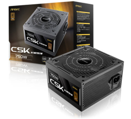 Slika izdelka: Napajalnik - 750W Antec 750DC EC 750 80Plus Bronze 88% ATX12V 2.52 Non modular 120mm črna (0-761345-20112-4)