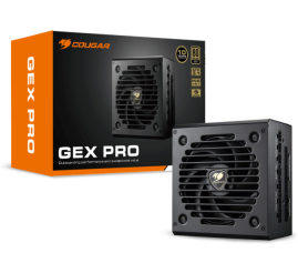 Slika izdelka: Napajalnik - 850W Cougar GEX 850 PRO 80Plus Gold 91% ATX 3.1 (Gen5) Modular 120mm črna (CGR GEXP-850)