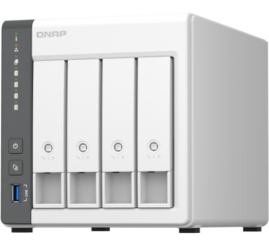Slika izdelka: NAS ohišje QNAP TS-433-4G strežnik za 4 diske 4GB 1x2,5Gb 1x1Gb