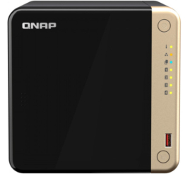 Slika izdelka: NAS ohišje QNAP TS-464-8G (8GB, Celeron N5095) All-In-One server 4x 3.5" SATA 2x M.2 NVMe SSD 4-Bay 2x2,5GBit