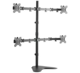 Slika izdelka: Nosilec za LCD 4x monitor 33 - 82 cm (13"-32") do 8kg/roka nagibni gor/dol/levo/desno LogiLink (BP0046) EOLS-P