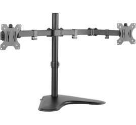 Slika izdelka: Nosilec za LCD monitor dvojni 33 - 82 cm (13"-32") do 8kg / roko Logilink (BP0045)