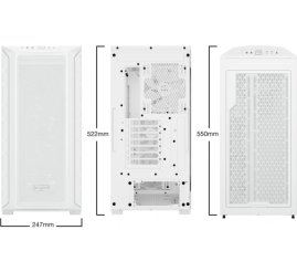Slika izdelka: Ohišje Bequiet SHADOW BASE 800FX ATX - bela RGB