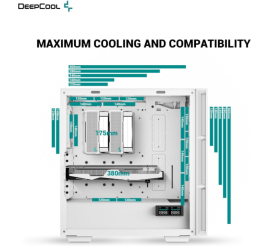 Slika izdelka: Ohišje Deepcool CH560 Digital MidiATX - bela RGB