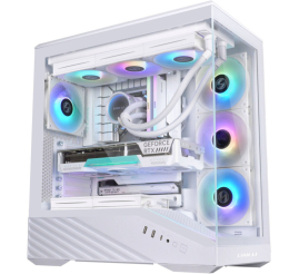 Slika izdelka: Ohišje Lian-Li Vector V100 MidiATX - bela RGB