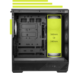 Slika izdelka: Ohišje MSI MAG Pano 130R PZ microATX - črna RGB