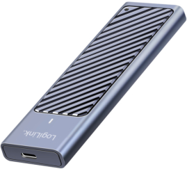 Slika izdelka: Ohišje za SSD disk M.2 => USB-C 3.2 2x2 PCIe NVMe / SATA Logilink 20Gb/s (UA0435) EOLS-P