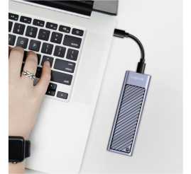 Slika izdelka: Ohišje za SSD disk M.2 => USB-C 3.2 2x2 PCIe NVMe / SATA Logilink 20Gb/s (UA0435) EOLS-P