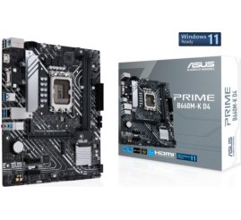 Slika izdelka: Osnovna plošča 1700 Asus PRIME B660M-K D4 microATX 1xVGA 1xHDMI 2.0