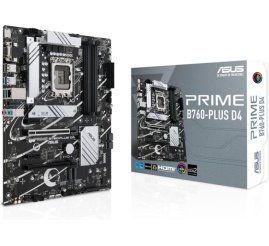 Slika izdelka: Osnovna plošča 1700 Asus PRIME B760-Plus D4 ATX 1xVGA 1xHDMI 2.1 1xDisplayPort 1.4 3xM.2, RAID
