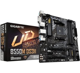 Slika izdelka: Osnovna plošča AM4 GigaByte B550M DS3H microATX 1xDVI-D 1xHDMI 2.1 1xDisplayPort 1.4