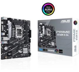Slika izdelka: Osnovna plošča 1700 Asus PRIME B760M-K D4 microATX 1xVGA HDMI