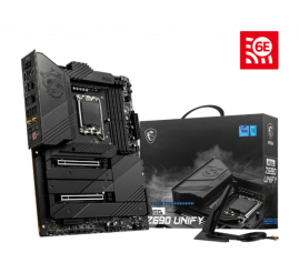 Slika izdelka: Osnovna plošča 1700 MSI MEG Z690 UNIFY ATX DDR5 WiFi BT 5.2 2x2,5Gb LAN 5xM.2 USB-C 20Gbps