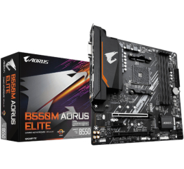 Slika izdelka: Osnovna plošča AM4 GigaByte B550M AORUS ELITE microATX DVI-D HDMI
