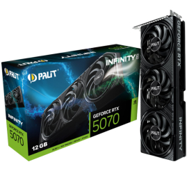 Slika izdelka: PALIT Infinity 3 GeForce RTX 5070 12GB GDDR7 (NE75070019K9-GB2050S) grafična kartica