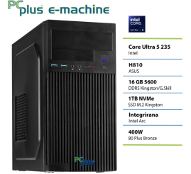Slika izdelka: PCPLUS e-machine Ultra 5 235 16GB 1TB SSD namizni računalnik