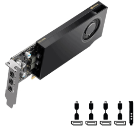 Slika izdelka: PNY RTX A1000 8GB DDR6 VCNRTXA1000-PB low profile profesionalna grafična kartica