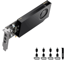 Slika izdelka: PNY RTX A400 4B GDDR6 VCNRTXA400-PB low profile profesionalna grafična kartica