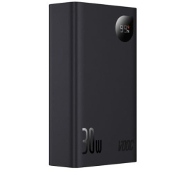 Slika izdelka: Prenosna baterija Baseus Adam 2 digitalni zaslon 20.000mAh 30W 2xUSB-A 1xUSB-C črna (420065)