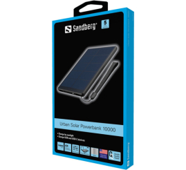 Slika izdelka: Prenosna baterija Sandberg Urban Solar Powerbank 10000