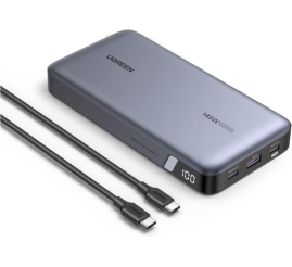Slika izdelka: Prenosna baterija Ugreen PB205 25000mAh 145W PD 1x USB-A 2x USB-C črna (90597A)