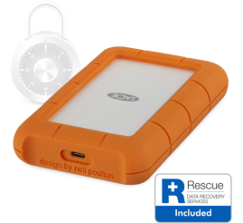 Slika izdelka: Prenosni disk 6,4cm (2,5") 2TB USB-C 3.0 LaCie Rugged SECURE (STFR2000403)