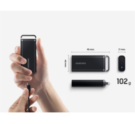 Slika izdelka: Prenosni disk SSD 8TB USB 3.2 Samsung T5 EVO  - črna (MU-PH8T0S/EU)