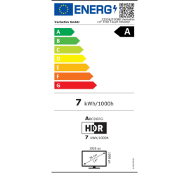 Slika izdelka: Prenosni monitor Verbatim 35,6 cm (14,0") PM-14 1920x1080 60Hz IPS 6ms HDMI 2xUSB-C USB-A Zvočniki FreeSync HDR