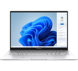 Slika izdelka: Prenosnik Asus 35,5 cm (14,0") Zenbook 14 2880x1800 OLED 500nit 120Hz Ultra 9-285H/32GB/SSD1TB/BL/ALU/Intel Arc 140T/Win11Pro (90NB14W4-M00LW0)