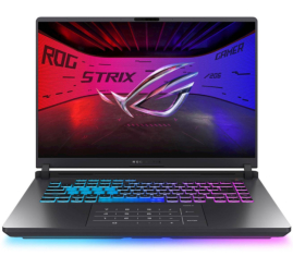 Slika izdelka: Prenosnik Asus 40,64 cm (16,0") ROG Strix G16 2560x1600 IPS G-SYNC 500nit 240Hz Ultra 9-275HX/32GB/SSD1TB/BL RGB/RTX5070-8GB/Win11Home (90NR0LN1-M003Y0)
