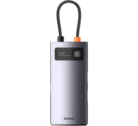 Slika izdelka: Priklopna postaja USB-C => 3x USB 3.0 1x RJ45 Giga 1xUSB-C power port 5V/3A (WKWG070113)